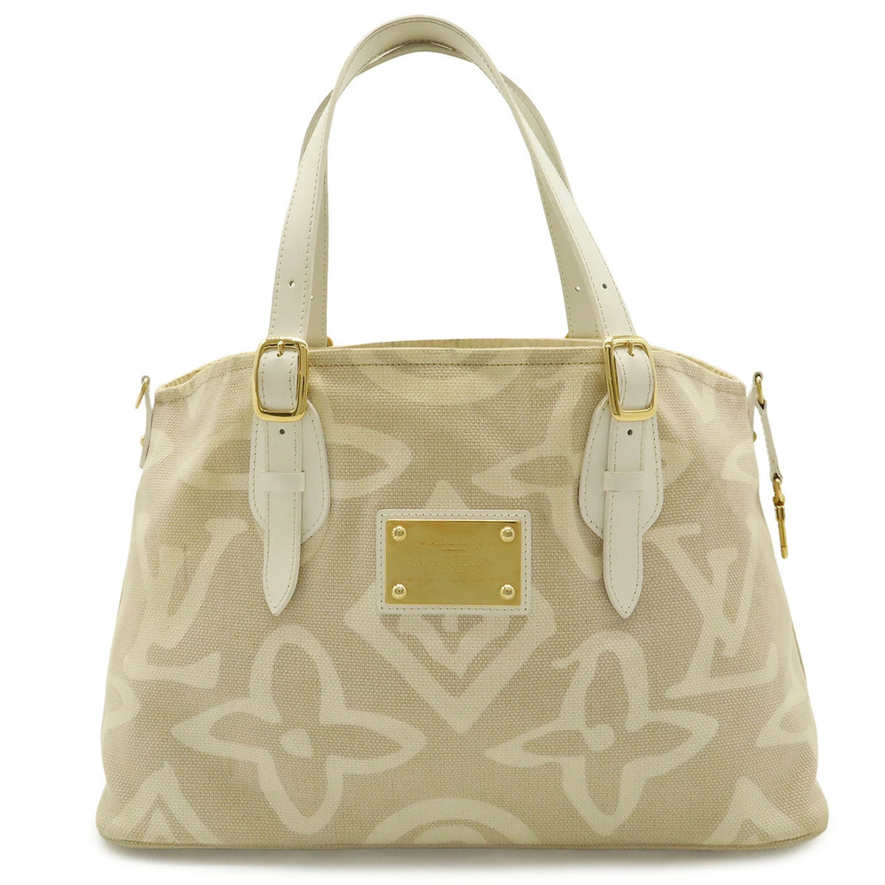 LOUIS VUITTON Cruise Tacienne Tote Bag Shoulder Sable Beige Cream